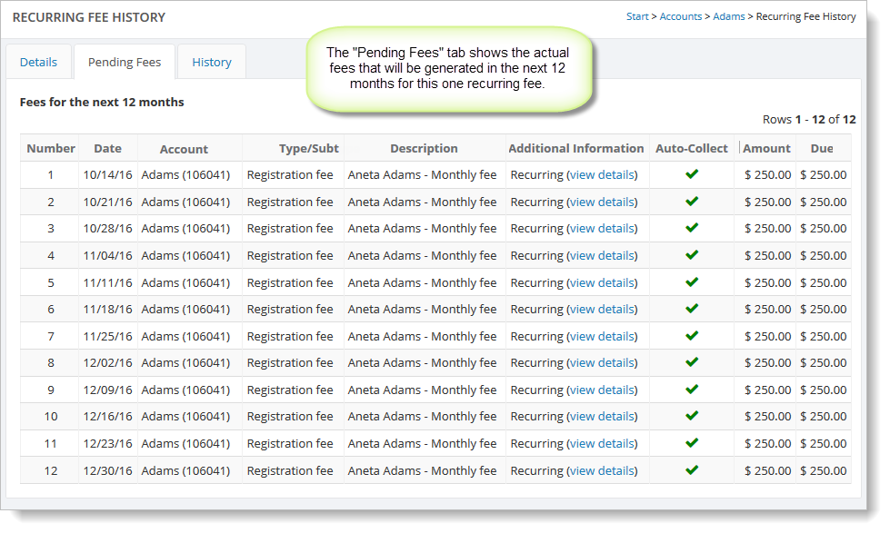 Gross Recurring Fees Definition