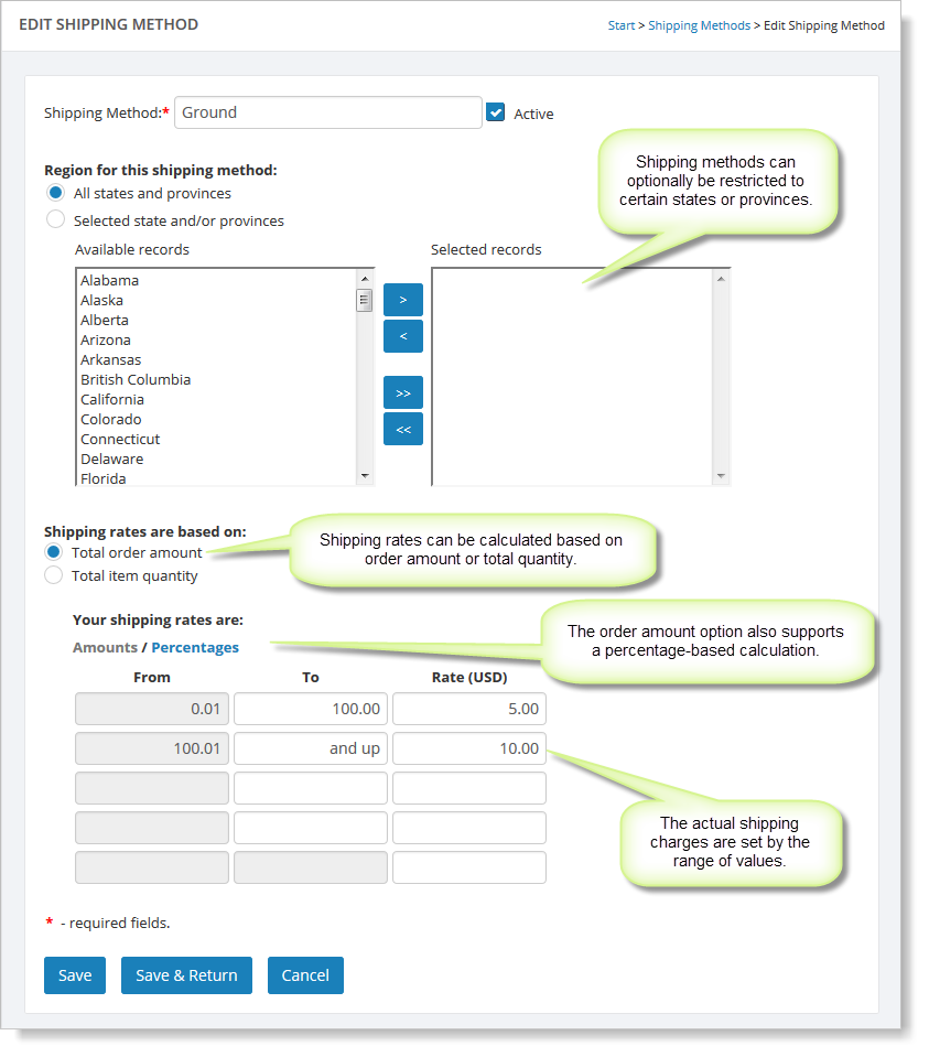 How to calculate shipping fees based on order quantity