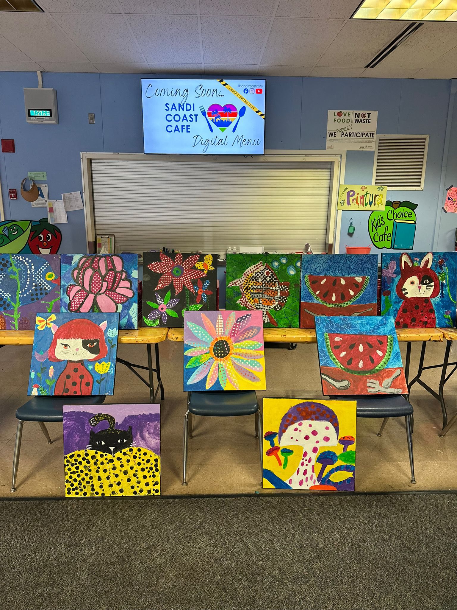 Camper artwork display